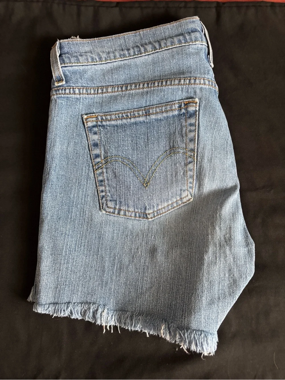 Levi's Light Blue Denim Cutoff Shorts